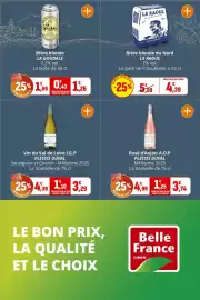 Catalogue Coccinelle Express page 18: LA GOUDALE Bière blonde €1,26, PLESSIS DUVAL Vin du Val de Loire I.G.P €3,29