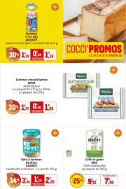 Catalogue Coccinelle Express page 23: Jacquet Tartines P'TIT DEJ €1,59, ANDROS Be Nuts Cacahuète €2,20
