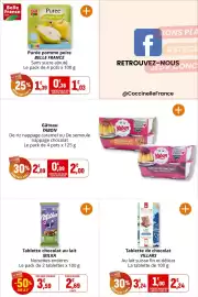 Catalogue Coccinelle Express page 26: Belle France Purée pomme poire €1,03, VILLARS Tablette de chocolat €2,24