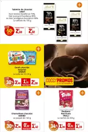 Catalogue Coccinelle Express page 27: HARIBO Chamallows Choco €1,42, TROLLI Bonbons Red fruits €1,19