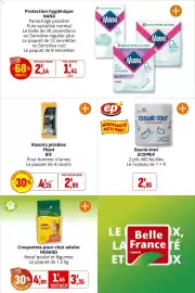 Catalogue Coccinelle Express page 40: Friskies Croquettes pour chat adulte €3,35, Nana Protection hygiénique €1,41