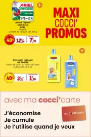 Catalogue Coccinelle Express page 6: ARIEL Lessive capsule Grandiose Original €7,70, MR PROPRE Nettoyant ménager €1,90
