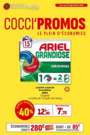 Catalogue Coccinelle Supermarché page 1: ARIEL Lessive capsule Grandiose Original €7,70
