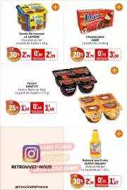 Catalogue Coccinelle Supermarché page 15: LA LAITIÈRE Secret de mousse €2,09, DAIM Cheesecakes €3,00