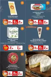 Catalogue Coccinelle Supermarché page 17: LES DÉLICES DE BELLE FRANCE Brie de Meaux AOP €2,48, Cantal Jeune €2,85