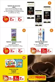 Catalogue Coccinelle Supermarché page 28: VILLARS Tablette de chocolat €2,24, Kinder Oeufs chocolat Surprise €2,58