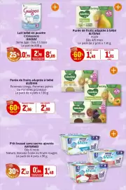 Catalogue Coccinelle Supermarché page 30: Guigoz Lait bébé en poudre Croissance €8,09, Blédina Purée de fruits €2,00