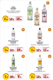 Catalogue Coccinelle Supermarché page 39: CHARRETTE Rhum blanc €9,74, POLIAKOV Vodka €10,09