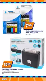 Volantino Action settimana 37 Pagina 30: Distruggi documenti Fichero €16,99, Cartucce per stampante Ink & Print Epson €7,99