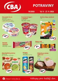 CBA leták | Potraviny Strana 1: Valašská smetanový jogurt €12,00, Vodňanské kuře kuřecí stripsy smažené €179,00