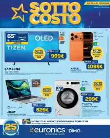 Volantino DIMOStore Pagina 1: Acer Notebook AG15-42P-R8SE €529,00, Apple iPhone 17 Pro €1.099,00