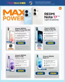 Volantino DIMOStore Pagina 10: Xiaomi REDMI Note 17 €219,00, Xiaomi REDMI Note 17 Pro Max 5G €599,00