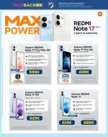 Volantino DIMOStore Pagina 10: Xiaomi REDMI Note 17 €219,00, Xiaomi REDMI Note 17 Pro Max 5G €599,00
