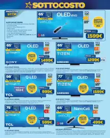 Volantino DIMOStore Pagina 6: TCL Q-LED SMART 98P89K €999,00, Samsung OLED SMART 65S90F €1.299,00