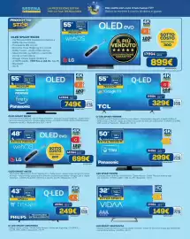 Volantino DIMOStore Pagina 7: Panasonic LED SMART 50W61 €299,00, TCL Q-LED SMART 55P89K €329,00