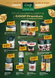 COOP TIP leták Strana 1: Coop Premium Těstoviny semolinové €22,90, Coop Premium Třtinový cukr €19,90
