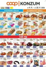 Konzum leták Strana 1: Váhala vejce v aspiku €34,90, Vánočka sypaná ořechy €46,90