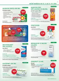 Mojelekarna.cz leták Strana 3: Nurofen pro děti jahoda €199,00, Stoptussin sirup €219,00