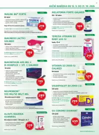 Mojelekarna.cz leták Strana 9: Galméd magnésium 400 mg + b-komplex + vit. c €119,00, Terezia vitamin d3 baby 400 iu €219,00