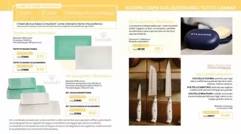 Catalogo Stanhome Pagina 21: Set 3 coltelli Brandani €1.540,00, Porta saponette Stanhome €95,00