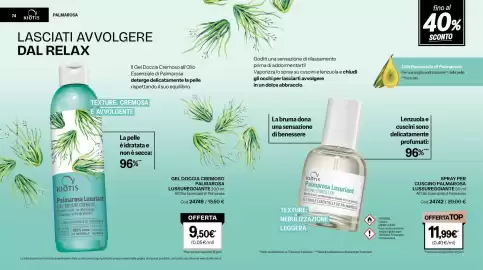 Catalogo Stanhome Pagina 38: Kiōtis Palmarosa Luxuriant Brume d'Oreiller €11,99