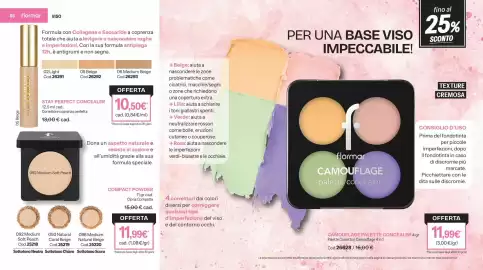 Catalogo Stanhome Pagina 44: Flormar CAMOUFLAGE palette concealer €11,99, Stay Perfect Concealer €10,50