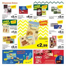 Volantino Unes Pagina 14: Biscotti assortiti MULINO BIANCO €2,99, Linea Tavoletta Cioccolato assortite LINDT €2,15