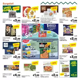 Volantino Unes Pagina 4: Buon Minestrone OROGEL €2,19, Linea condimenti di pesce surgelati FISH ATELIER €2,99