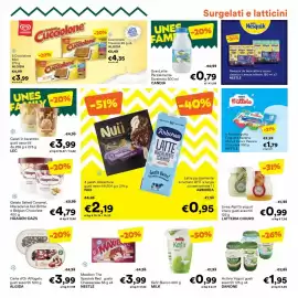 Volantino Unes Pagina 5: Linea AlpiYò yogurt intero gusti assortiti €0,99, Fruttolo Nestlé €1,79