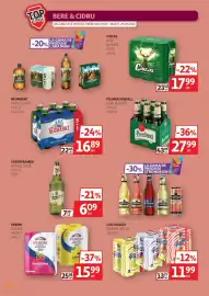 Catalog Auchan Pagină 14: Pilsner Urquell bere blondă €27,99, Staropramen bere blondă €6,09