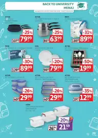 Catalog Auchan Pagină 29: Set 3 cratițe din inox, cu mâner €63,99, Elya serviciu masă, opal alb €79,99