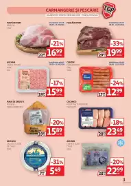 Catalog Auchan Pagină 3: Comtim cârnați porc grill €12,99, Auchan carne tocată de porc €15,99