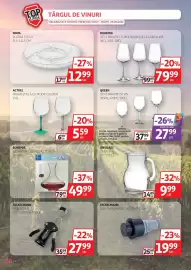 Catalog Auchan Pagină 36: Pahar sticlă cu picior colorat €5,59, Bohemia set 6 pahare cu picior din sticlă cristalină €79,99