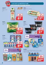 Catalog Auchan Pagină 8: Yopro iaurt diverse sortimente €5,49, Delaco desenvis cascaval €11,49