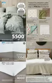 JYSK akciós újság Oldal 15: Miriam gumis lepedő €1.350,00, Elenora lepedő fekvőbetéthez €4.000,00