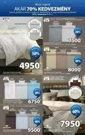 JYSK akciós újság Oldal 16: Sonja ágyneműhuzat-garnitúra €4.950,00, Plus flanel ágy nem műhuzat-garnitúrák €7.500,00