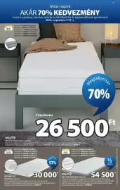 JYSK akciós újság Oldal 19: Dreamzone kvisten fekvőbetét €30.000,00, Wellpur bokselvi fekvőbetét €54.500,00