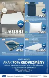 JYSK akciós újság Oldal 24: Kronborg barbo szatén ágyneműhuzat-garnitúra €7.950,00