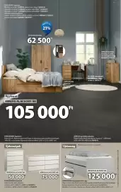 JYSK akciós újság Oldal 7: Limejorden ágyneműtartós ágy €125.000,00, LIMFJORDEN komódok €50.000,00