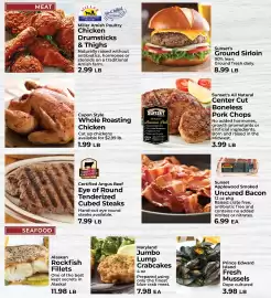 Sunset Foods weekly ad week 37 Page 2: Alaskan Rockfish Fillets €11,98, Sunset's Ground Sirloin €8,99