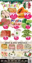 Arteagas Food Center weekly ad week 37 Page 1: Pork Neck Bones €2,29, Pork Cushion Meat €2,99