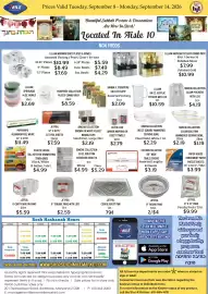 Seven Mile Market circular week 37 Page 4: Jetfoil 9" round pans €4,00, Jetfoil cookie sheet pan €0,79
