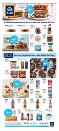 Aldi weekly ad week 37 Page 4: Specially Selected Sliced Sourdough Round €3,49, Friendly Farms Almondmilk €2,29