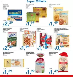 Volantino Migross Supermercati e Market Pagina 11: PanPiuma Grano tenero Artebianca €1,99, Crema Catalana S.Martino €0,99