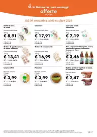 Volantino NaturaSì Pagina 14: Filetto di alice, di cefalo Economia del Mare €8,91, Calamaro Economia del Mare €17,91