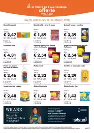 Volantino NaturaSì Pagina 19: We Are Biscotti caffè e fave di cacao €1,89, We Are Biscotti integrali €2,47