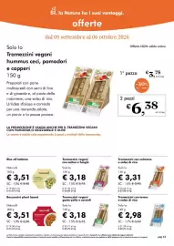 Volantino NaturaSì Pagina 33: Tramezzini vegani gusto pollo e carciofi Solo io €3,18