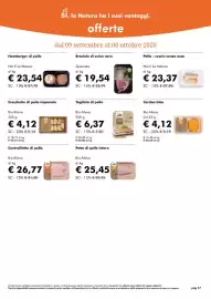 Volantino NaturaSì Pagina 37: Braciole di suino nero Querceta €19,54, Hamburger di pollo Noi E La Natura €23,54