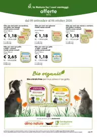 Volantino NaturaSì Pagina 50: Cibo per cani con salmone ricetta senza cereali Almo Nature €1,18