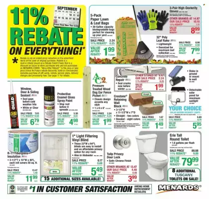 Menards weekly ad